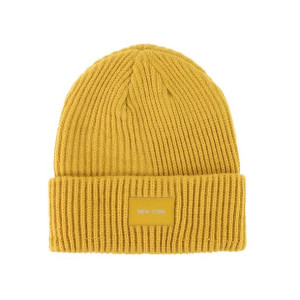 Moraj Czapka damska typu beanie z naszywką