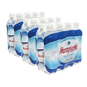 Muszynianka plus woda mineralna średnionasycona CO2 0,6 l x 24 sztuk