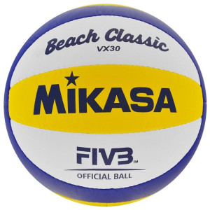 Piłka siatkowa mikasa vx30 biało-niebiesko-żółta