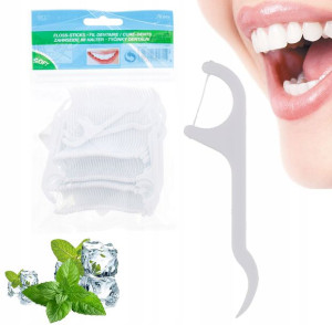 Nić Dentystyczna Wykałaczki Do Zębów 75 Szt Xxl