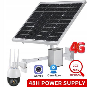 100% bezprzewodowa kamera 4g z panelem solarnym