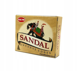 Kadzidełka stożkowe SANDAŁ HEM 10szt SANDAL