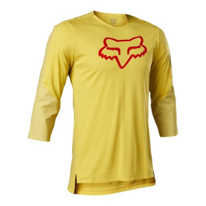 Koszulka FOX FLEXAIR 3/4 DELTA PEAR YELLOW żółty