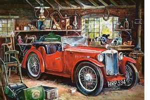Puzzle 1000 el. Vintage Garage, Stary Garaż