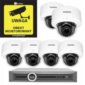 Domowy monitoring - 6 kamer Tiandy TC-NC44M