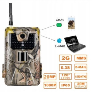 Fotopułapka kamera leśna 20MPx GSM MMS SMS e-MAIL