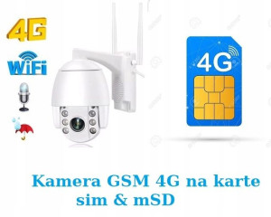 Kamera Lte Obrotowa Gsm 5mpx Podgląd Na Telefonie