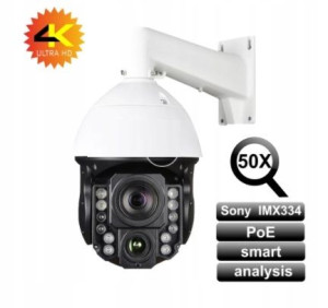 Kamera Obrotowa 8mpx 4k Zoom X50 Ir 1000m Onvif