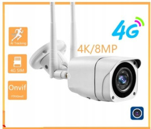 Kamera Tubowa Lte 4g 8mpx 4k Monitoring