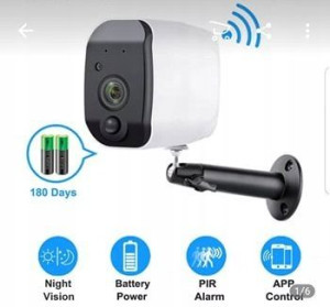 Kamera Wifi Bezprzewodowa Na Akumulatory 1080p