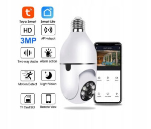 Kamera Wifi Obrotowa 4mpx Z Gwintem E27 App Tuya