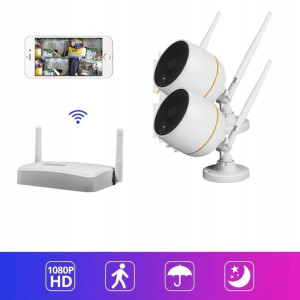 Kamery Wifi Zestaw Monitoringu 2mpx + Nagrywarka