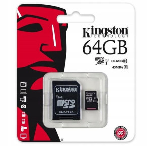 Karta micro sd 64GB do kamer monitoringu klasa 10