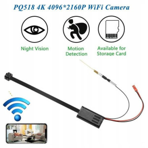 MINI kamera szpiegowska WiFi 4K 4096x2160 diody IR