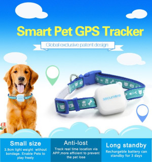 Mini lokalizator GPS GSM dla dziecka psa/kota