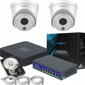 Monitoring 2 kamer VidiLine PoE 4Mpx Switch