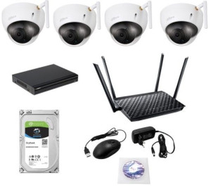Monitoring Bezprzewodowy Wifi 4 Kamery 4mpx Ir50m