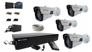 MONITORING CCTV 4 KAMERY 8MPx 4K IR60m Dom, firma