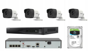 Monitoring Domu Zestaw Ip Hikvision 4mpx Poe 6tb