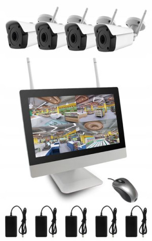 Monitoring Wifi Full Hd 2mpx Nagrywarka+ekran Lcd