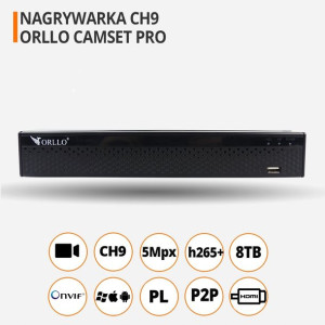 Nagrywarka Rejestrator WiFi ORLLO CAMSET PRO CH9