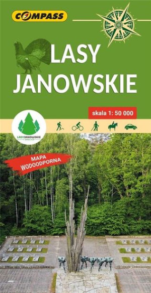Mapa tur. - Lasy Janowskie lam 1:50 000 w.2022 praca zbiorowa