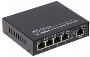 Switch 4x Poe 5-portowy Sps-4p/1