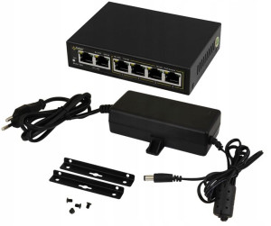 Switch 6-portowy S64 dla 4 kamer IP
