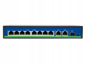 Switch 8 portów PoE do kamer monitoringu