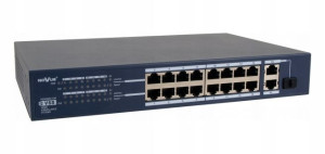 Switch PoE 16-portowy Novus NVS-3116SP