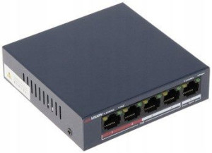Switch PoE DS-3E0105P-E/M(B) 5-PORTOWY Hikvision