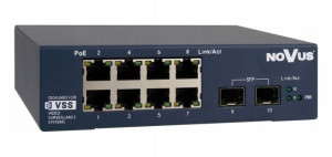 Switch PoE+ 8-portowy Novus