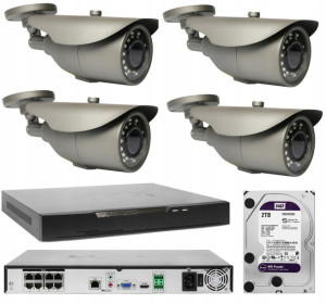 System Kamer Poe Zestaw Monitoringu Wbox 4mpx Zoom
