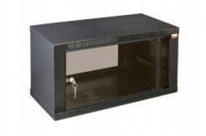 Szafa RACK 19" 6U 400 kolor grafitowy drzwi