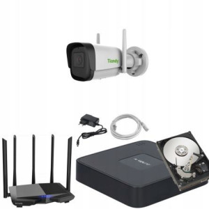 Zestaw 1 kamera Router Wi-Fi HDD 1TB