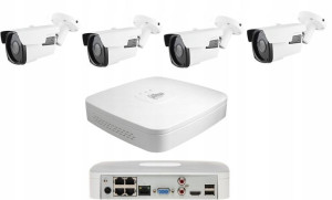 Zestaw 4 kamer 4Mpx + Dahua NVR2104-P-S2 4x PoE