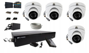 Zestaw 4 Kamer 8mpx Ir40 Do Monitoringu Full Hd