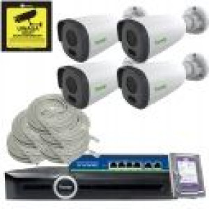 zestaw 4x TC-NCL214C + Rejestrator TC-R3120