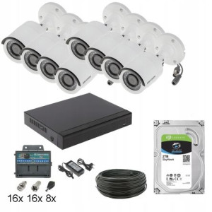 Zestaw kamer Tubowych Hikvision HDD 2TB