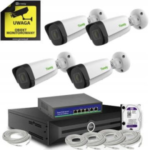 Zestaw Monitoring 4 kamery Tiandy 5Mpix