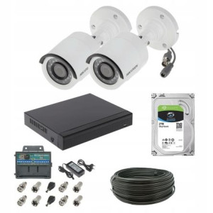 Zestaw Monitoringu 2 Kamer Tubowych HikVision