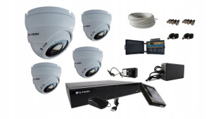 Zestaw Monitoringu 4 Kamery Ahd 8mpx Zewnętrzne