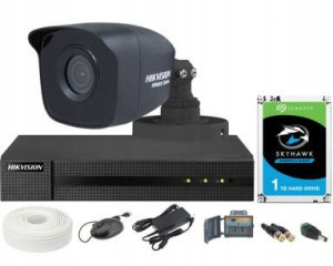 Zestaw monitoringu Black 4Mpx, 1TB Hikvision