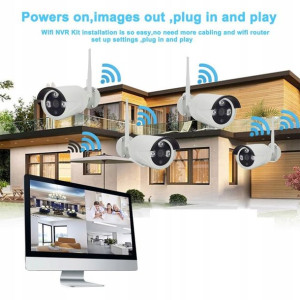 ZESTAW MONITORINGU WIFI Kamery Monitor+ Nagrywarka