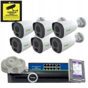 Zestaw Tiandy TC-NCL24MN + Rejestrator TC-R3110