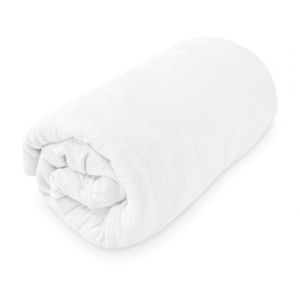 Prześcieradło jersey z gumką BASIC BIAŁY 220x200