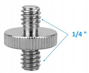 Adapter śruba statywowa gwint 1/4 męski