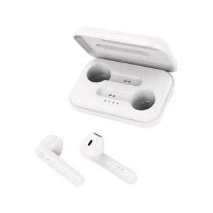 Forever słuchawki bluetooth TWE-110 Earp z etui ładującym biały