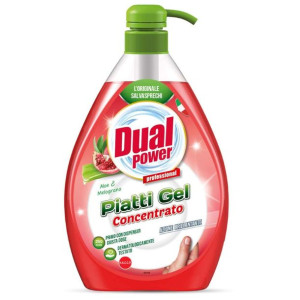 DUAL POWER Płyn do naczyń 1L z pomoką Aloe&Melograno