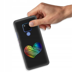 Etui Błyszczące do HUAWEI MATE 20 Serduszka Wzory